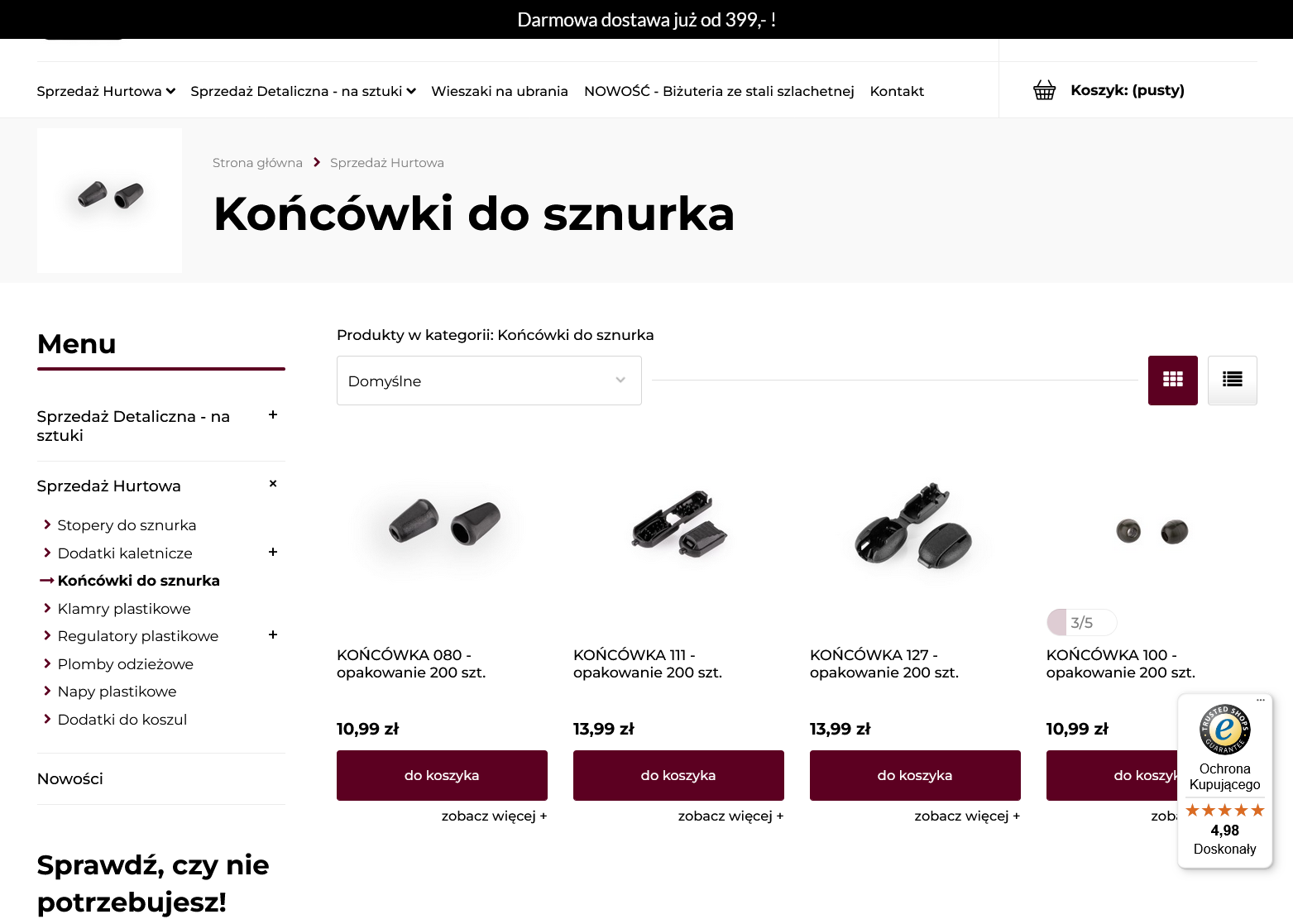 Jak zabezpieczyć sznurki w bluzach i torbach przed strzępieniem?