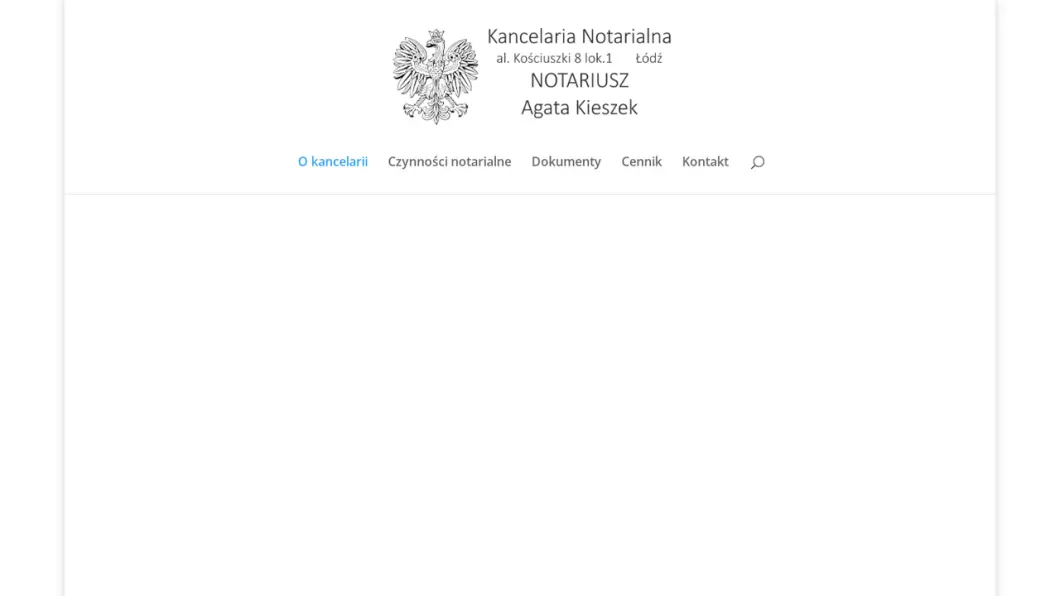 Zrzut ekranu strony